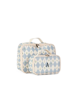 Kit Necessaire Maletinha | Losango Azul Claro