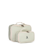 Kit Necessaire Maletinha | Xadrez Verde Menta