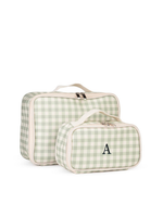 Kit Necessaire Maletinha | Xadrez Verde Menta