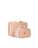 Kit Necessaire Maletinha | Xadrez Terracota