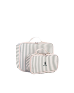 Kit Necessaire Maletinha | Listrado Verde Menta