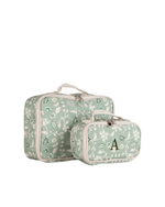 Kit Necessaire Maletinha | Floral Indiana Verde Menta