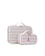 Kit Necessaire Maletinha | Floral Geométrica