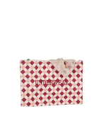 Porta Underwear | Mini Losango Vinho E Rose