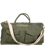 Mala Com Bolsos Com Bordado CAETANO | Verde Escuro