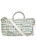Mala Com Bolsos | Losango Verde Escuro E Verde Menta