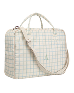 Mala Baby | Collab Tom - Xadrez 3 Cores Azul E Verde