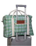 Bolsa Trip | Xadrez 2 Cores Azul Claro e Verde Escuro