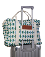 Bolsa Trip | Losango 2 Cores Azul Claro e Verde Escuro