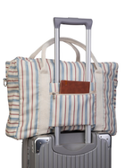 Bolsa Trip | Listrado Azul Claro e Vermelho