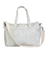 Bolsa Bolsos | Losango Azul Claro E Florzinhas