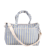 Bolsa Bolsos | Listrado 2 Cores Azul Claro e Verde Escuro