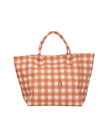 Bolsa Baú | Xadrez Terracota
