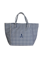 Bolsa Baú | Xadrez Azul Marinho