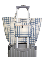 Bolsa Baú | Vichy Azul Marinho