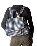 Bolsa Baby Passeio | Xadrez Azul Marinho