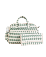 Bolsa Baby | Losango Verde Escuro E Verde Menta