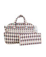 Bolsa Baby | Losango Azul Claro E Terra