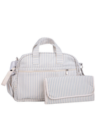Bolsa Baby | Listrado Azul Claro + Listrado Azul Claro