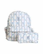 Mochila Kids + Estojo | Florzinhas Listrado
