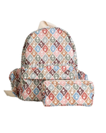 Mochila Kids + Estojo | Floral Losanguinhos