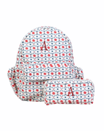 Mochila Kids + Estojo | Floral Geométrica