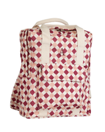 Mochila Adulto | Mini Losango Vinho E Rose