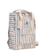 Mochila Adulto | Listrado Azul Claro E Vermelho