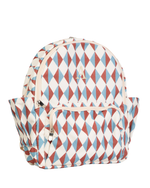 Mochila Dupla | Losango Azul Claro E Terra
