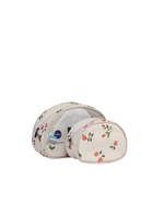 Kit Necessaire Meia Lua | Floral Rosas Vermelhas