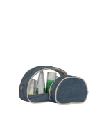 Kit Necessaire Meia Lua | Cinza Blue