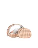 Kit Necessaire Meia Lua | Xadrez Terracota