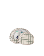 Kit Necessaire Meia Lua | Vichy Verde Escuro
