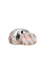 Kit Necessaire Meia Lua | Floral Losanguinhos