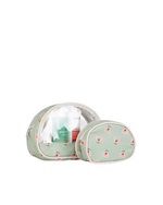 Kit Necessaire Meia Lua | Buquê Verde Menta