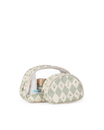 Kit Necessaire Meia Lua | Losango Verde Menta