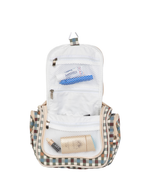 Necessaire Cabide Organizadora | Xadrez Colorido Verde