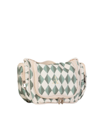 Necessaire Cabide Organizadora | Losango Verde Escuro E Verde Menta
