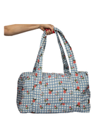 Mala Oval | Xadrez Floral
