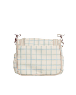 Lancheira Térmica Com Bolsos | Collab Tom - Xadrez 3 Cores Azul E Verde