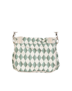 Lancheira Térmica Com Bolsos | Losango Verde Escuro E Verde Menta