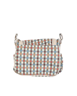 Lancheira Térmica Com Bolsos | Xadrez Colorido Verde