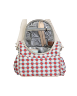 Lancheira Térmica Com Bolsos | Florzinhas Bicolor