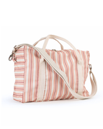 Bolsa Trip | Listrado 2 Cores Rose E Vermelho + Listrado Vermelho