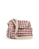 Lancheira Térmica Com Bolsos Com Bordado DUDA | Florzinhas Bicolor