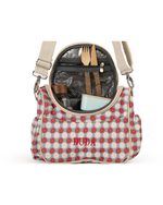 Lancheira Térmica Com Bolsos Com Bordado DUDA | Florzinhas Bicolor