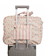 Mala Dupla | Floral Losango Botânico + Listrado Rose