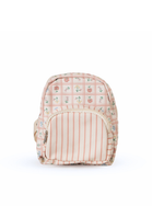 Mochila Petit | Floral Vichy Botânico + Listrado Rose