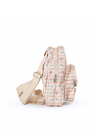 Mochila Petit | Floral Vichy Botânico + Listrado Rose