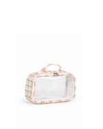Organizador De Mala | Xadrez 2 Cores Verde Menta E Rose + Listrado Rose
